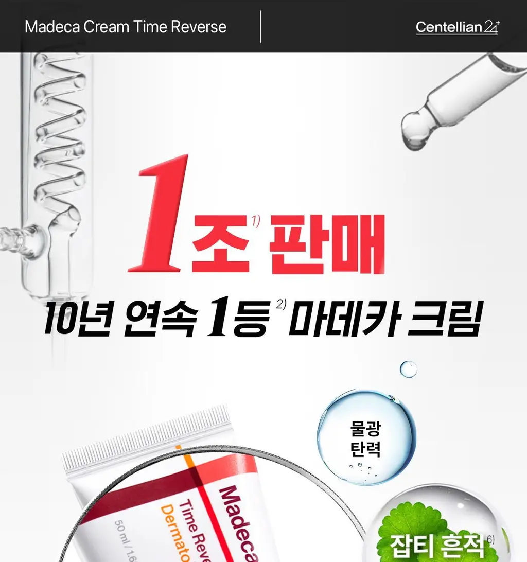[1등 진정] 센텔리안24 마데카 크림 타임 리버스 50ml 기획 (+15ml*2+더마 마스크팩 3매) 상세페이지 12
